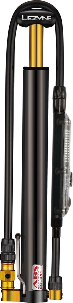 Lezyne Micro Floor Drive Digital HVG - Fietspomp - Combi vloer- en handpomp - Digitale drukmeter - Presta, Schrader en Dunlop ventielen - Tot 6.2 bar - Aluminium - Zwart