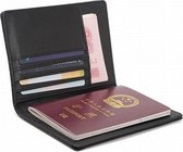 RFID Paspoort Hoes - Kunstleer - Plaats voor 5 extra pasjes - Zwart