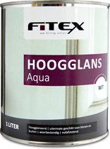 Fitex-Hoogglans Aqua-Ral 9016 Verkeerswit 1 liter