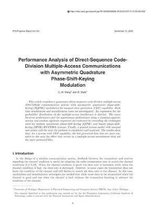 Performance Analysis of Direct-Sequence Code-Division Multiple-Access Communications with Asymmetric Quadrature Phase-Shift-Keying Modulation