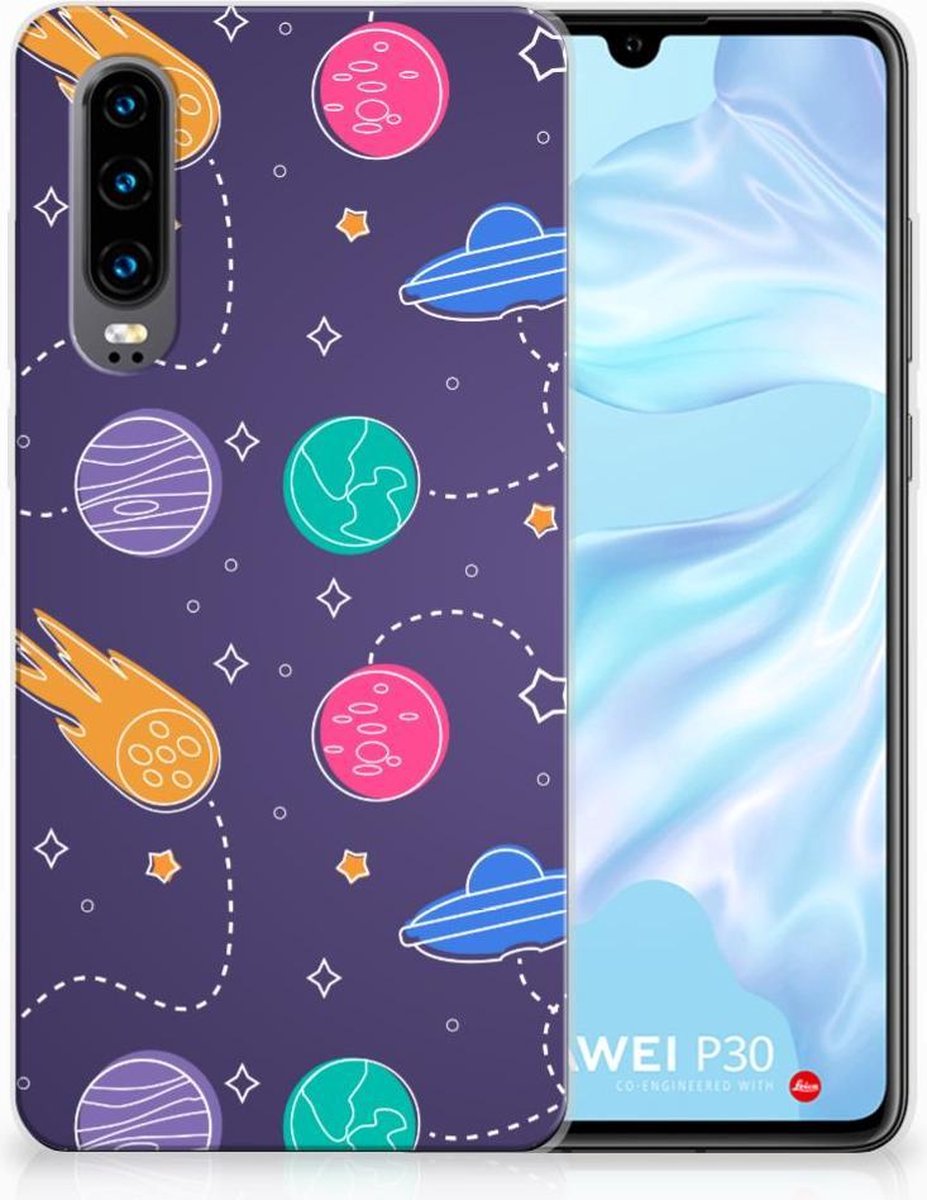 TPU Hoesje voor Huawei P30 Silicone Back Cover Space