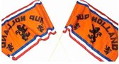 2 Holland vlaggen ZONDER stokjes