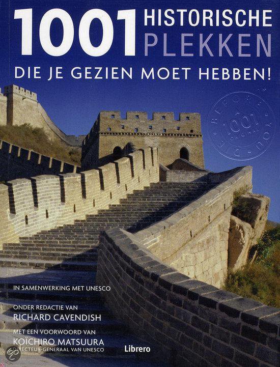 Cover van het boek '1001 Historische plekken' van Richard Cavendish