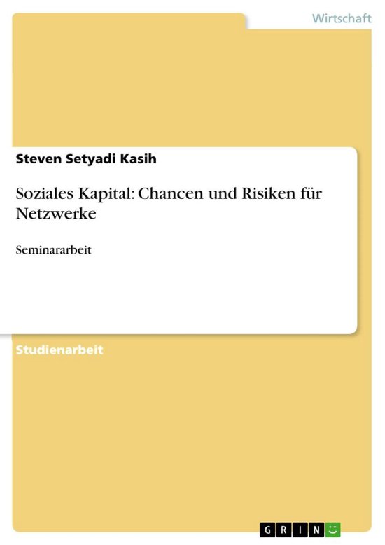 Soziales Kapital: Chancen und Risiken für Netzwerke - cover