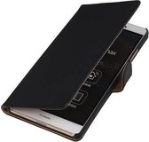 Bookstyle Wallet Case Hoesjes Geschikt voor Huawei Ascend P8 Max Zwart