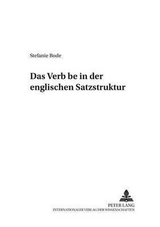 Forum Linguisticum- Das «Verb» «Be» in Der Englischen Sa ... - cover