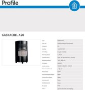 PROFILE PLUS gaskachel "Aso" - 4200W - >30m² - 3 standen