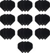 Afbeelding van het spelletje 10 Sets (30 stuks) Dragon darts R4x - dart flights - Multipack - Zwart - darts flights