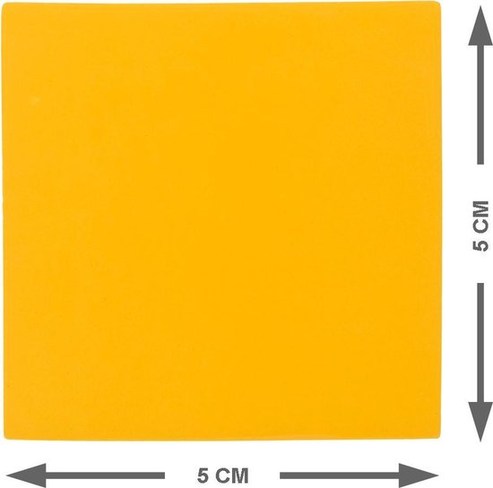 25 Whiteboard Magneten Vierkant 5 cm - Oranje - Herschrijfbaar | bol.com