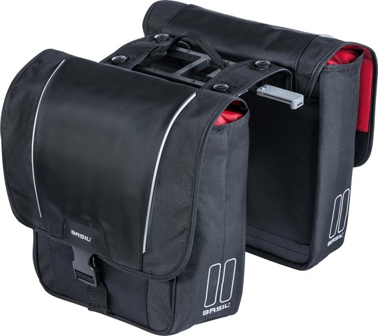 Basil Sport Design MIK - sacoche double pour vélo - 32 litres - noir
