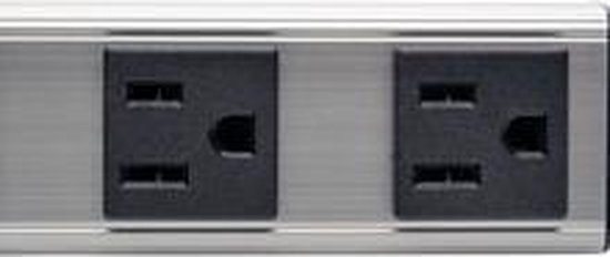 Extension d'alimentation Tripp Lite PS120406 1,83 m 4 sortie (s) CA Zwart, Grijs