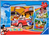 Ravensburger puzzel Disney Mickey Mouse: Iedereen houdt van Mickey - 3x49 stukjes - kinderpuzzel