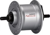 Naafdynamo Shimano Nexus DH-C3000-3N 3 Watt - 36 gaats - velgrem - zilver