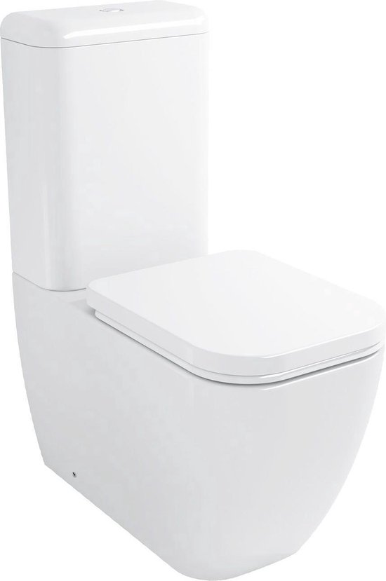 Kerra Alba duoblok toilet met achteruitgang wit | bol.com