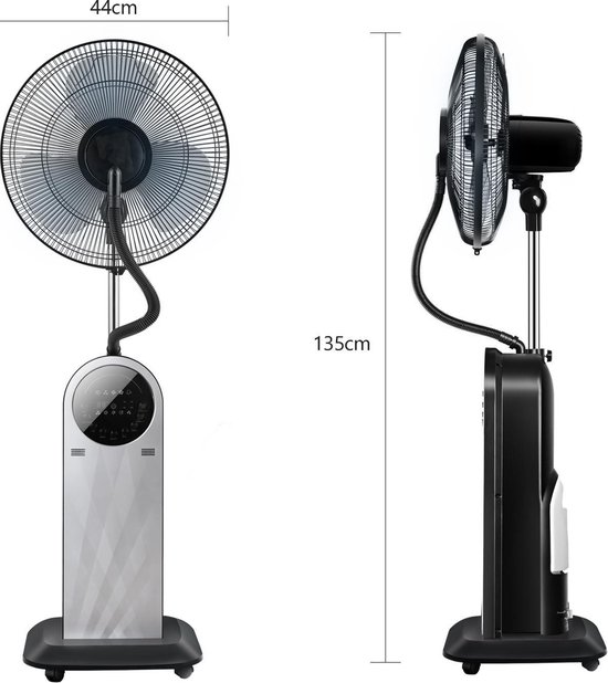 Elektrischer AC-Motor Standventilator mit Luftkühlung, Fernbedienung, 3 Kunststo