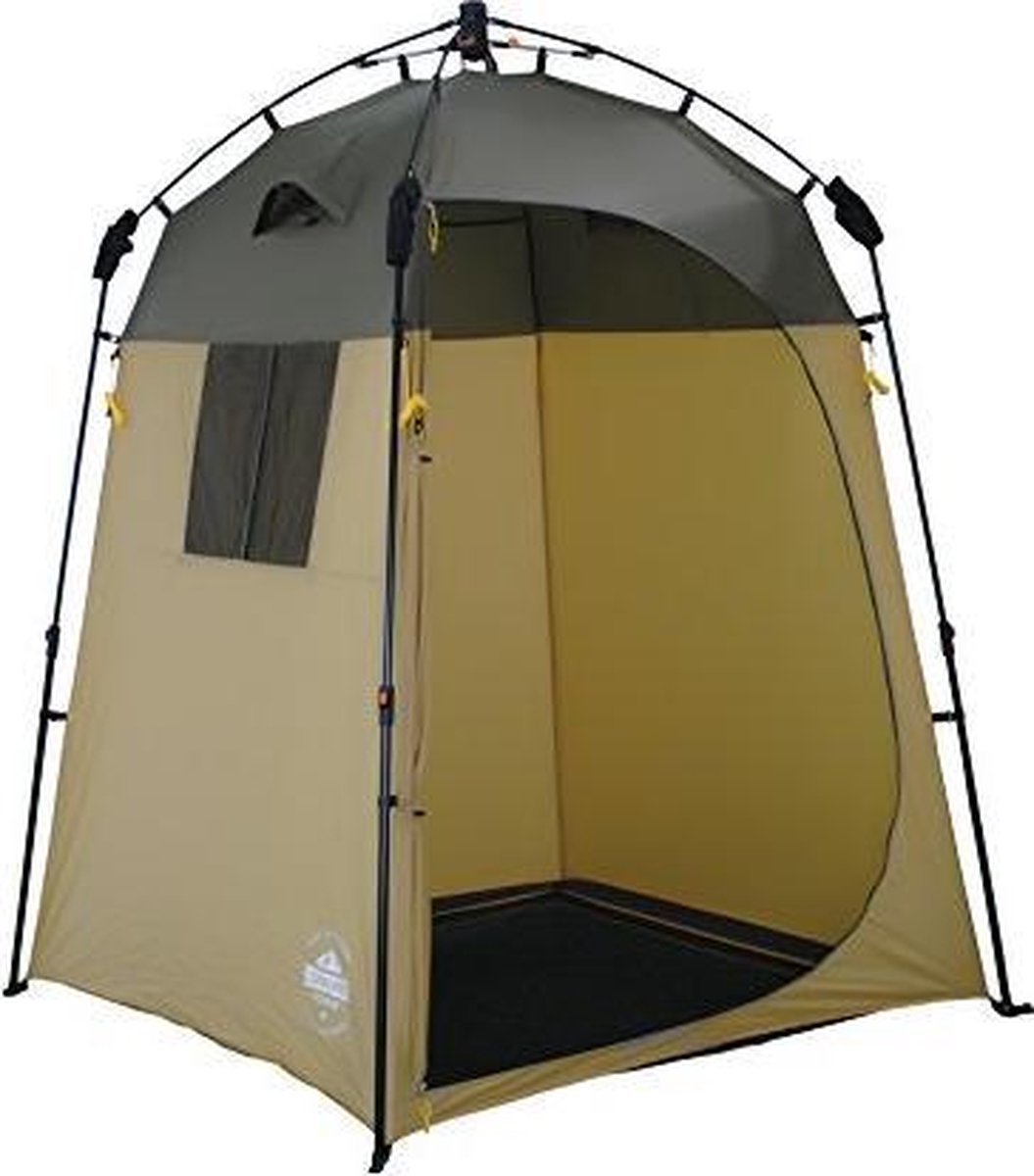 Lumaland - Douche tent - Omkleedtent - Toilet tent - Quick Up System - 155x155x205cm - Bruin