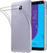 HB Hoesje Geschikt voor Samsung Galaxy J6 2018 - Siliconen Back Cover - Transparant