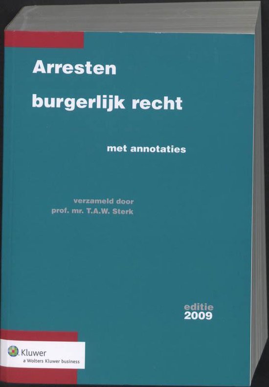 Arresten Burgerlijk Recht / 2009 - cover