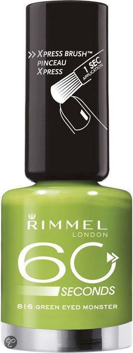 Goedkoopste Rimmel London 60 seconds finish Nagellak - 816 Green Eyed Monster