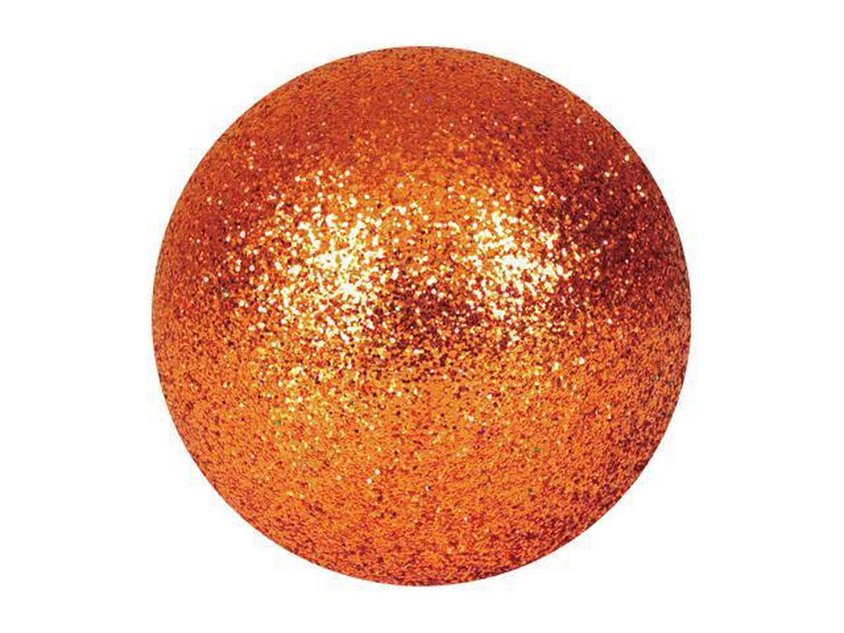 Europalms Kerstbal 6cm, koper, glitter 6x