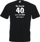 Unisex T-shirt - Het duurde 40 jaar - zwart - maat XXL