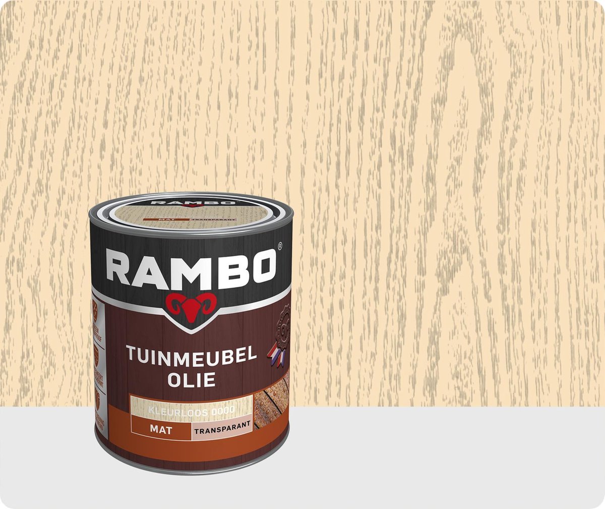 Rambo Tuinmeubel olie transparant kleurloos 0000 750 ml | bol.com