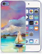Geschikt voor iPod Touch 5 | 6 Uniek TPU Hoesje Boat