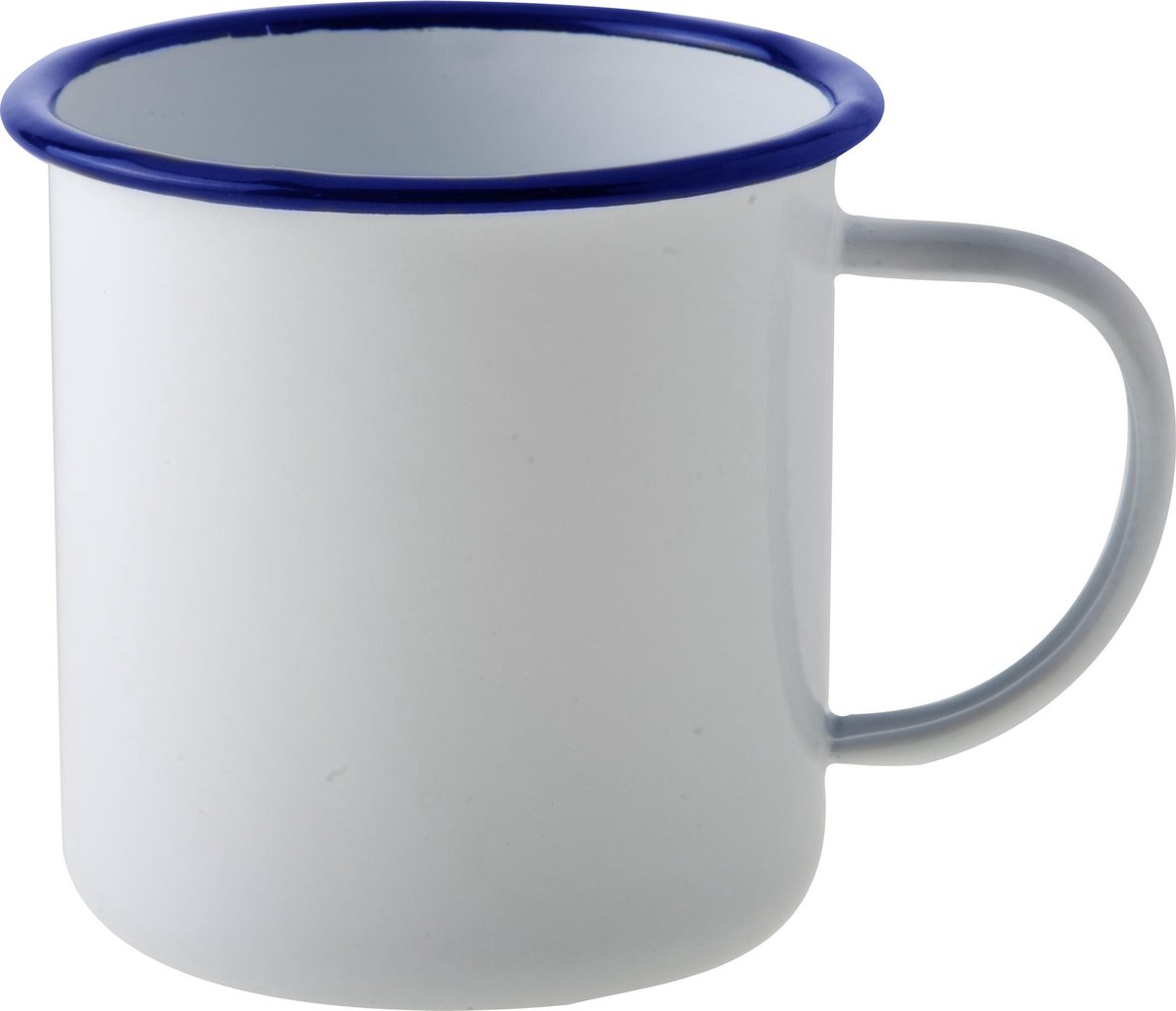 Cosy&Trendy Drinkbeker Met Oor - Geëmailleerd Staal - Ø 8.5 cm x 9.5 cm - Wit