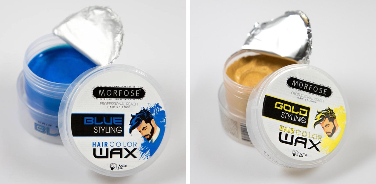 Combo_ 2 Morfose Haircolorwax - Blue & Gold