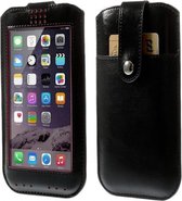 View Cover Alcatel One Touch Idol Alpha, Sleeve (S) met Touch Venster, bruin , merk i12Cover