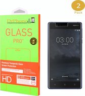 DrPhone 2 x Nokia 5 Glas - Glazen Screen protector - Tempered Glass 2.5D 9H (0.26mm)