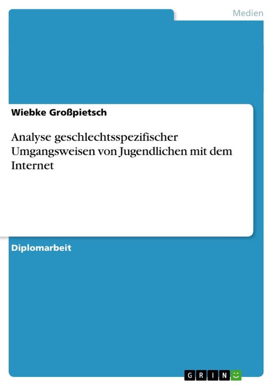 Analyse geschlechtsspezifischer Umgangsweisen von Jugendlich ... - cover