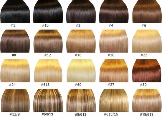 Weave voor Clip In Hair Extensions lengte 45cm kleur 1 zwart Top Kwaliteit | bol.com