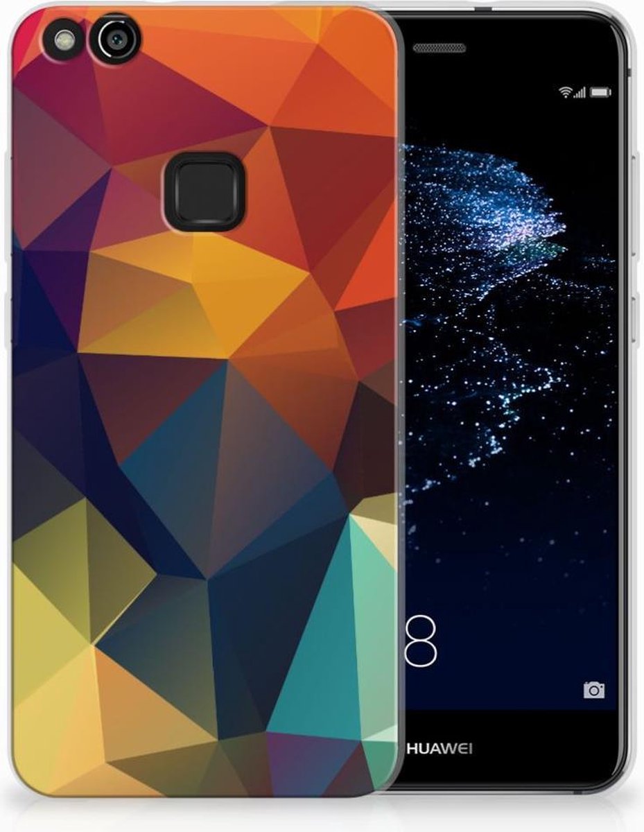 Huawei P10 Lite TPU Hoesje Polygon Color