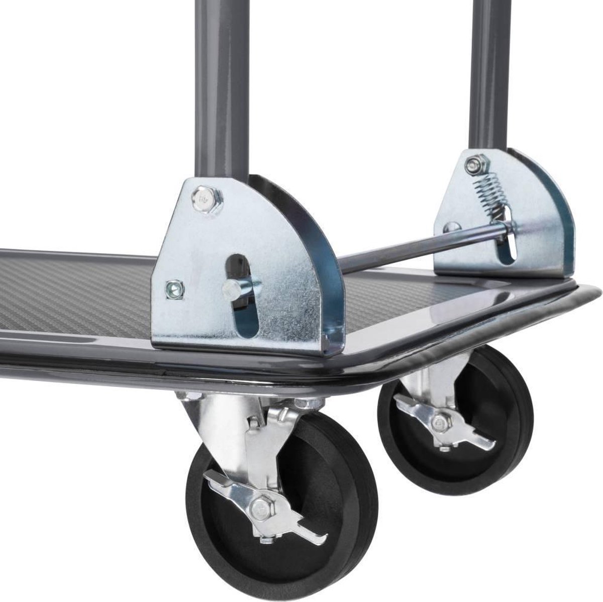 tectake® Platformwagen - Inklapbare Handgreep met Voetbediening - Max