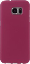 Shop4 - Samsung Galaxy S7 Edge Hoesje - Harde Back Case Mat Roze