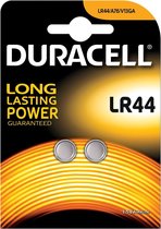 34x Duracell knoopcel Electronics LR44, blister a 2 stuks