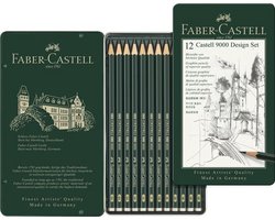 Faber-Castell grafietpotloden set - serie 9000 - 12 hardheden - FC-119064