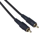 Câble de connexion audio Hama Prise mâle RCA - Prise mâle RCA, 1,5 m, Câble audio noir RCA RCA numérique 1,5 m