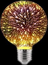 LED vuurwerklamp - G95 rond - Warm wit