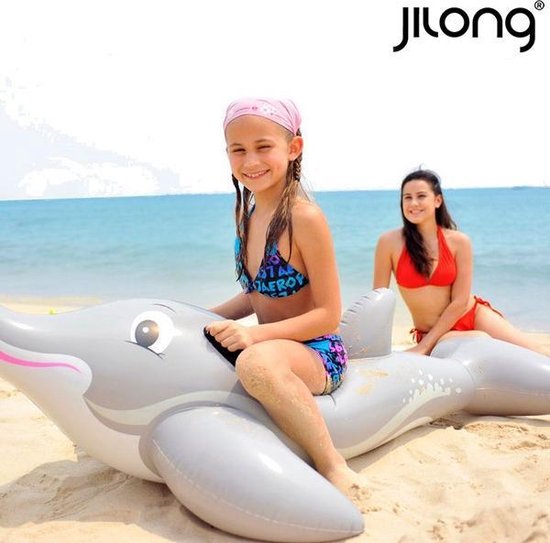 Idool Mantel verkrachting Opblaasbaar matras Dolphin Rider Jilong 18736 (152 x 90 cm) | bol.com