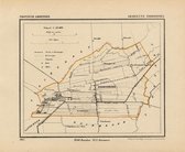 Historische kaart, plattegrond van gemeente Noordbroek in Groningen uit 1867 door Kuyper van Kaartcadeau.com