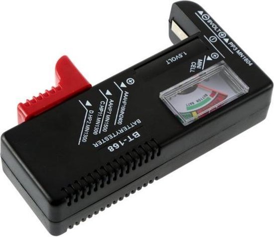 Batterijtester / Batterijen Tester / Batterij Meter / Battery Test /  Analoog / Zwart | bol.com