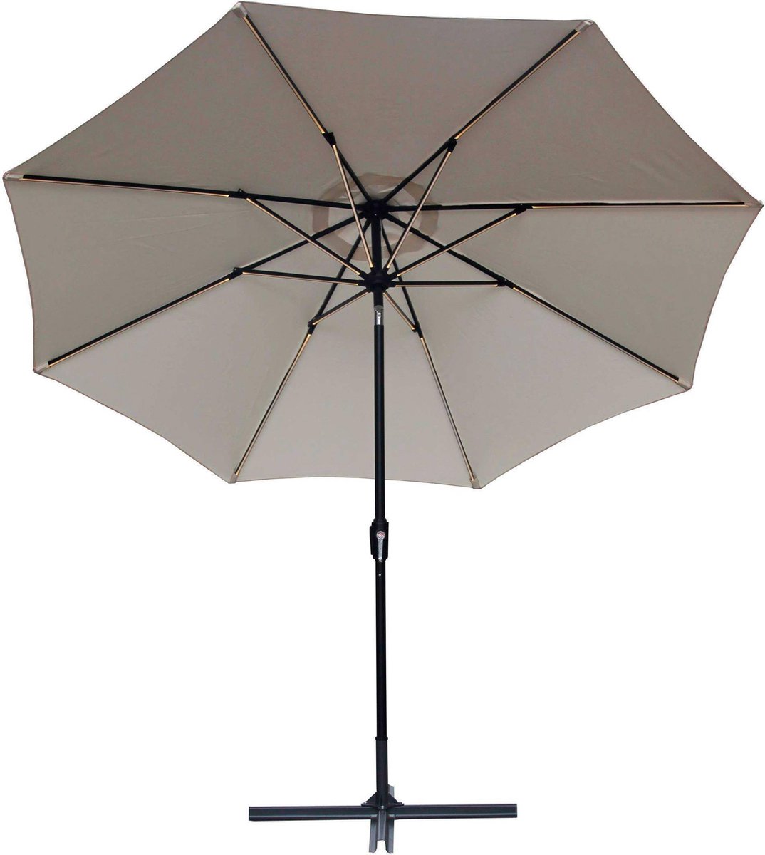 SenS-Line parasol met LED verlichting Ecru (ø300 cm) | bol.com