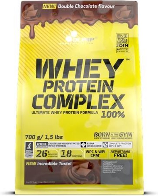 Olimp Whey Protein Complex 100% - Double Chocolate (700g) | bol.com