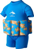 Konfidence – Drijfpakje kind – Zwempak met drijvers voor kinderen van ca. 4-5 jr en 20-25 kg – Clownfish – Blauw