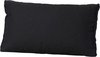 Madison loungekussen rug Rib 60x40 cm - zwart