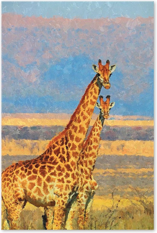 Girafe - Peinture sur toile