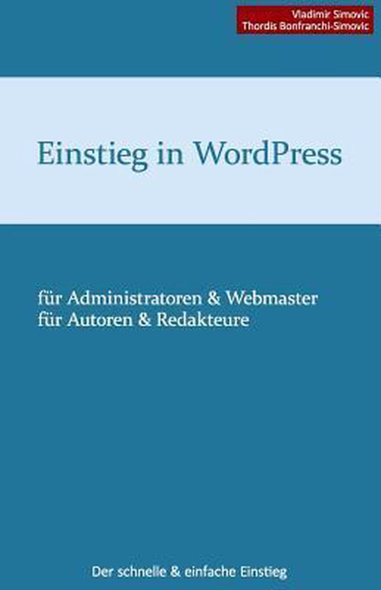 Einstieg in WordPress 3.8 - cover