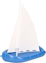 Speelgoed/badspeeltje zeilboot blauw